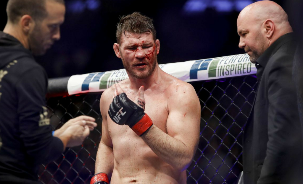 Michael Bisping after losing to Georges St-Pierre