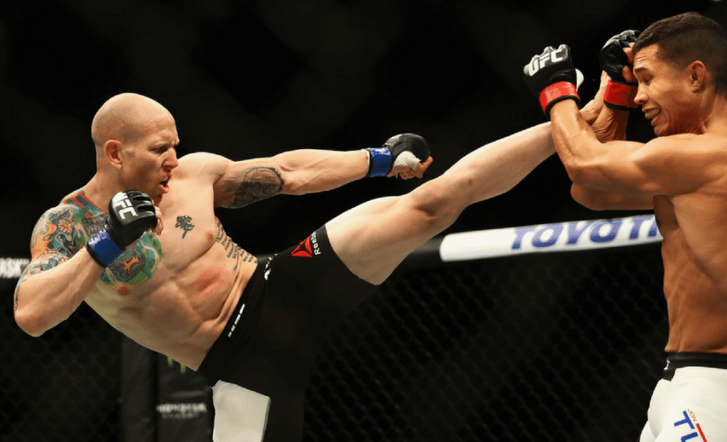 Jon Tuck of the USA and Josh Emmett