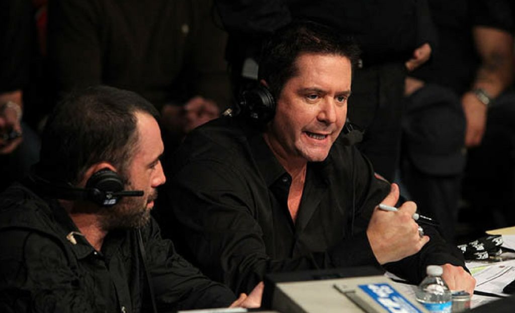 Joe Rogan and Mike Goldberg commentating together