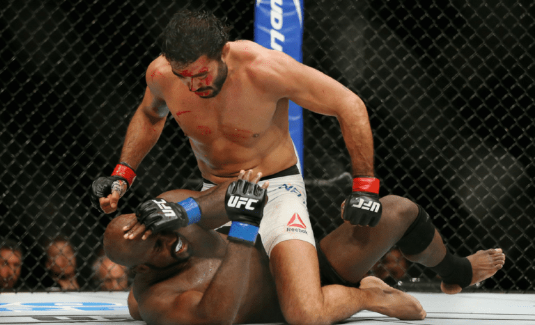 Rafael Natal of Brazil punches Kevin Casey