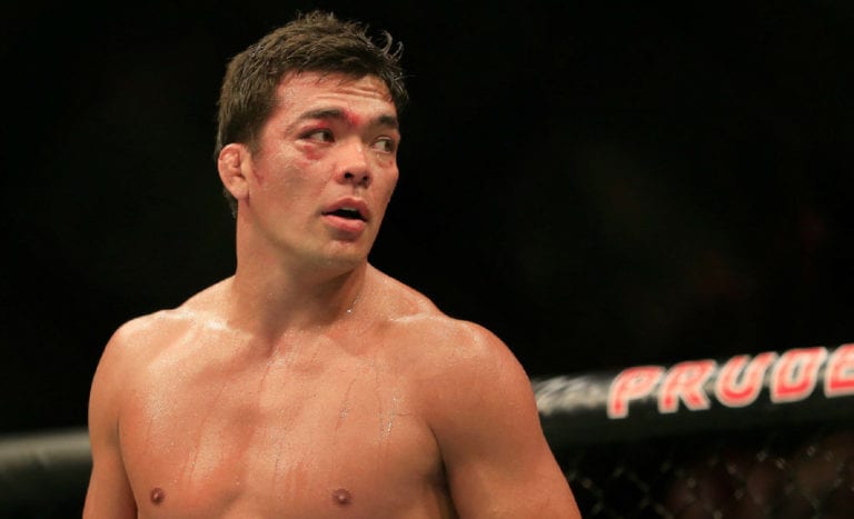 Lyoto Machida prepares inside the UFC's Octagon