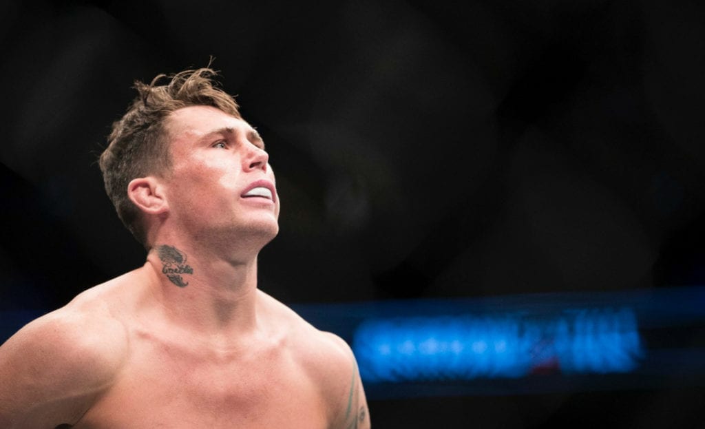 Darren TIll inside the UFC's Octagon in Liverpool