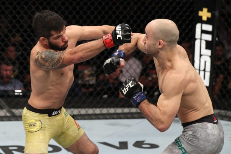 Marlon Moraes crushes Raphael Assuncao with a right hand punch at UFC Fight Night 144