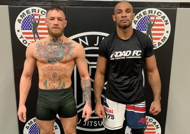 Roan "Jucão" Carneiro and Conor McGregor at American Top Team