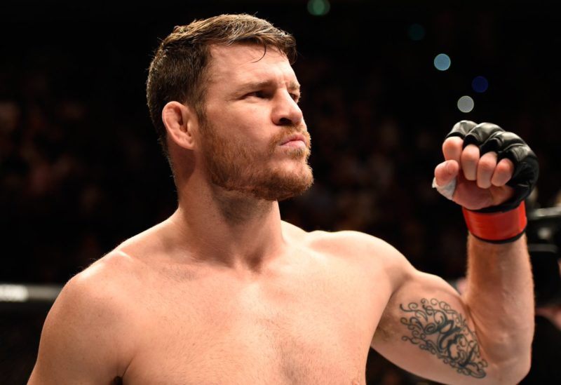 Michael Bisping is introduced before a UFC bout