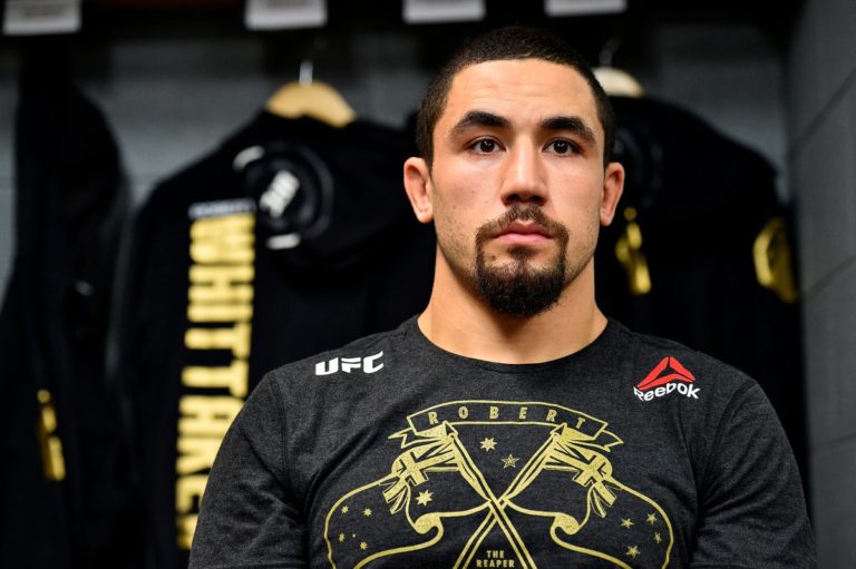 Robert Whittaker before facing Yoel Romero a second time at UFC 225