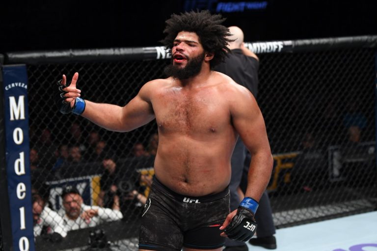 Juan Adams after his UFC debut victory