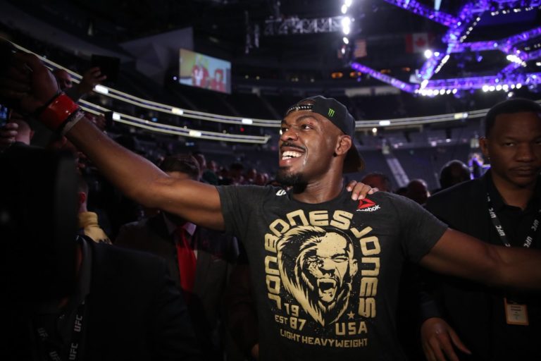 Jon Jones after defending his title at UFC 235