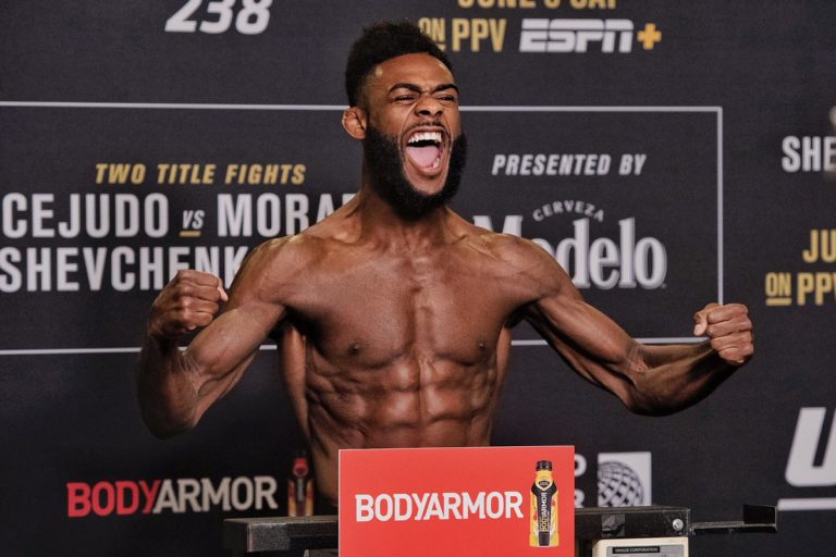 Aljamain Sterling weighs in for UFC 238
