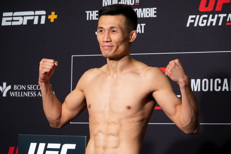Chan Sung Jung hits the scales ahead of UFC Greenville