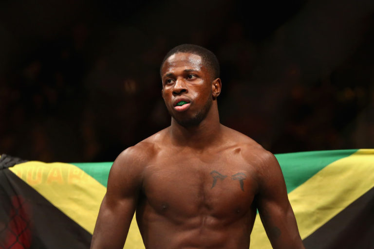 Randy Brown of Jamaica looks on prior to his welterweight bout against Mickey Gall during the UFC 217 event