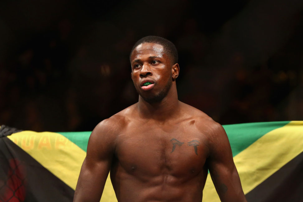 Randy Brown of Jamaica looks on prior to his welterweight bout against Mickey Gall during the UFC 217 event