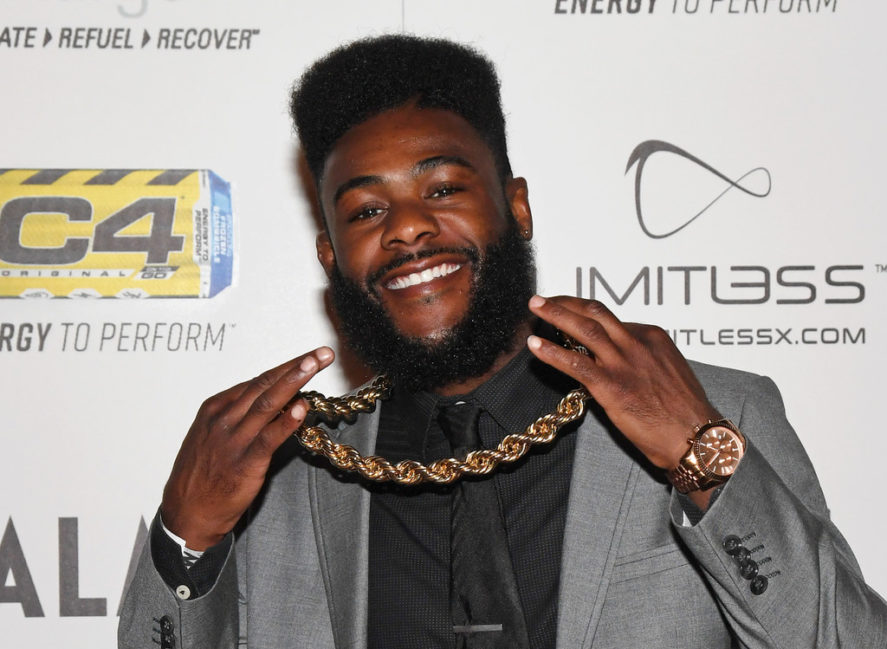 UFC fighter Aljamain Sterling attends the 11th annual Fighters Only World MMA Awards