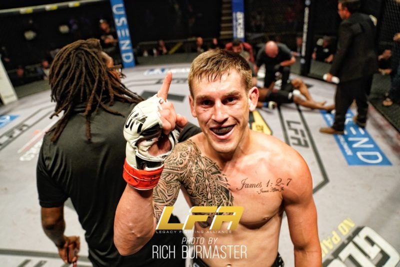Brendan Allen competing at LFA 43