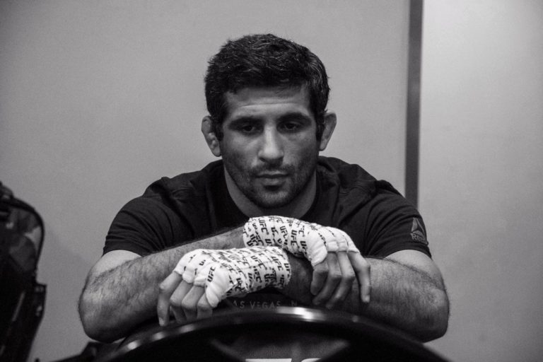 Beneil Dariush waiting backstage before competing in the UFC