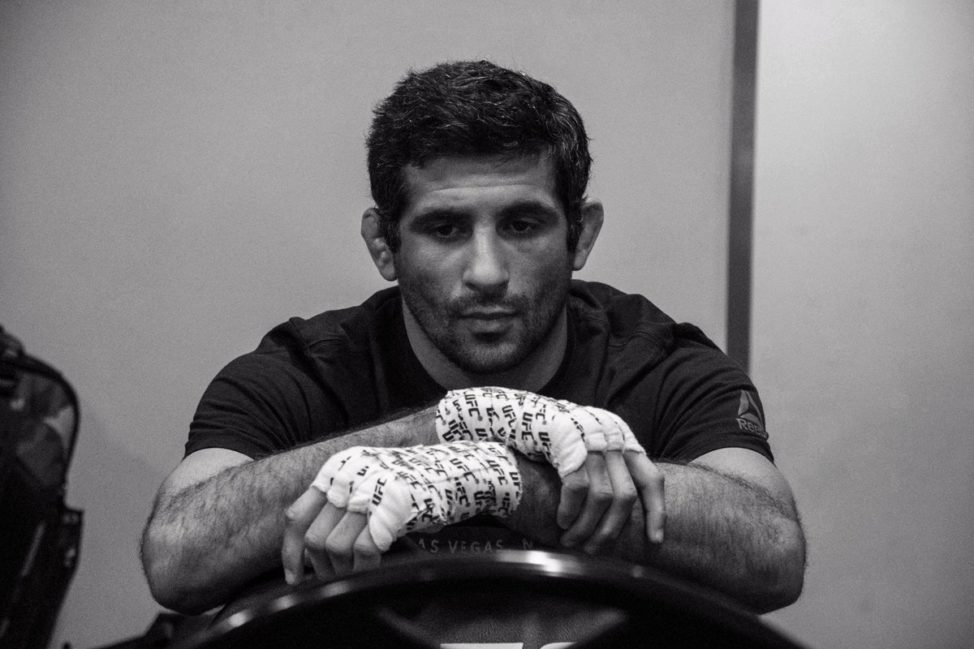 Beneil Dariush waiting backstage before competing in the UFC