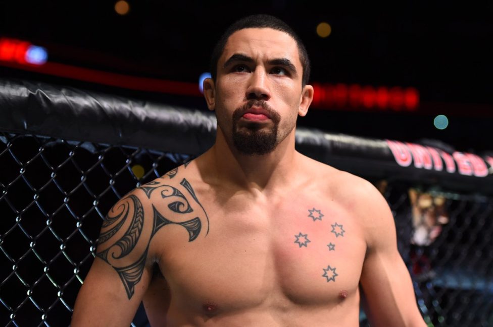 Robert Whittaker ready for the start of his UFC bout