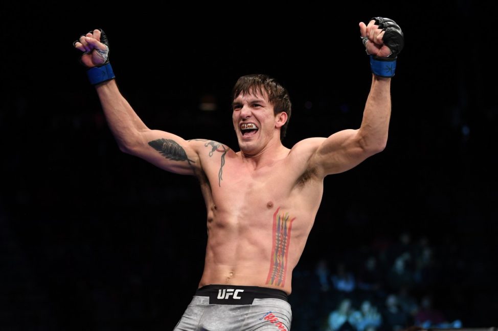 Chance Rencountre celebrates an impressive UFC victory
