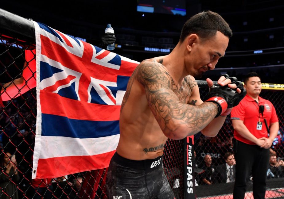 Max Holloway before competing at UFC 240