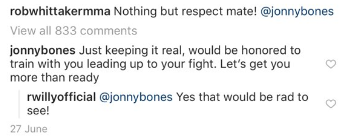 Robert Whittaker would like to take up Jon Jones' offer to train together 1