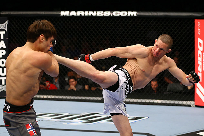 Seth Baczynski throws out a right kick