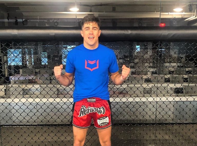 Peter Barrett training for Contender Series