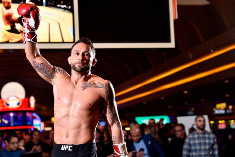 Frankie Edgar at open workouts