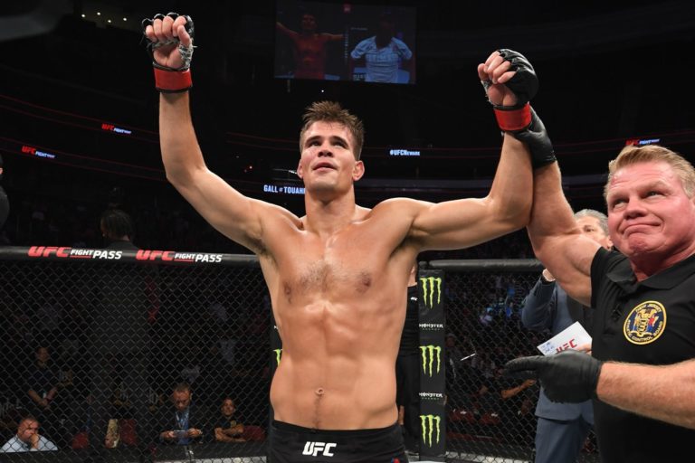 Mickey Gall after winning at UFC Newark