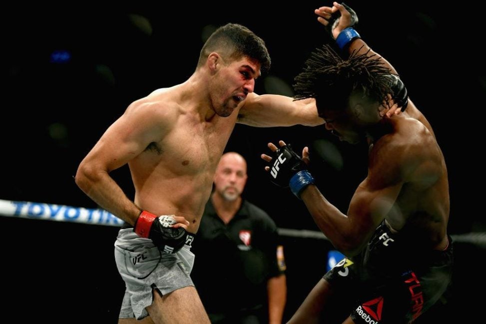 Vicente Luque battles with Jalin Turner