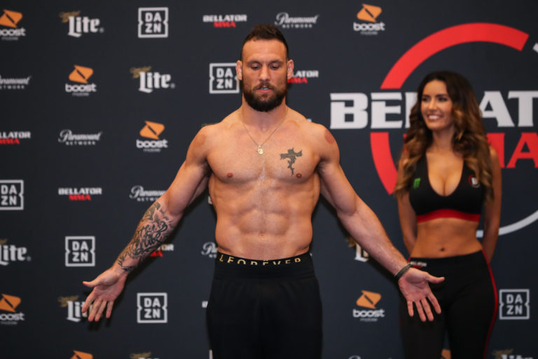 Brandon Girtz weighs-in before Bellator