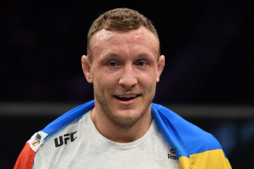 Jack Hermansson after winning his UFC bout