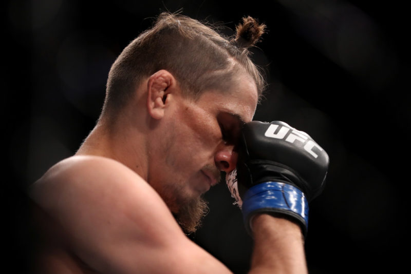 Niko Price prepares to face Brandon Thatch in their welterweight bout during the UFC 207