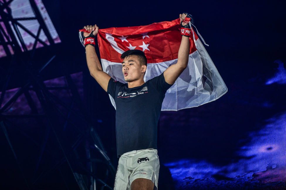 Christian Lee walks out during the ONE Championship Century event