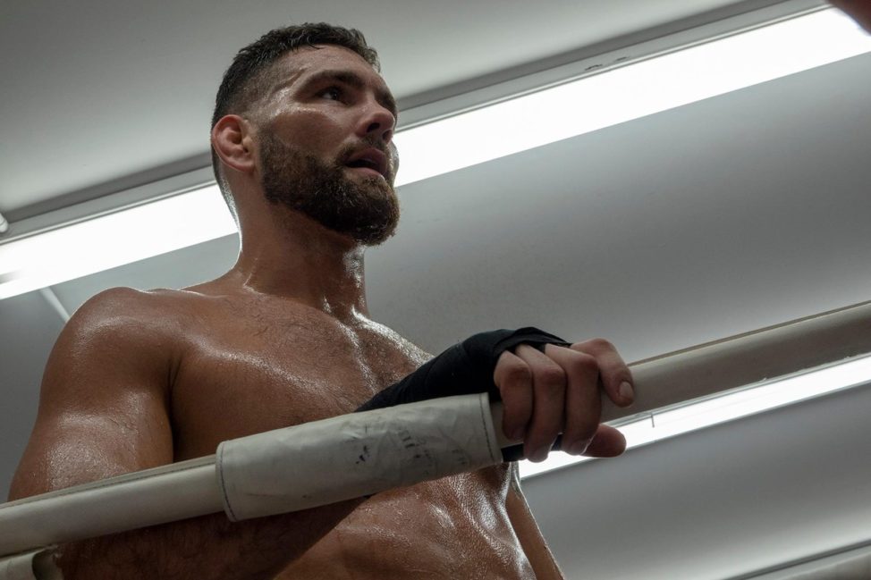 Chris Weidman during training for a UFC bout