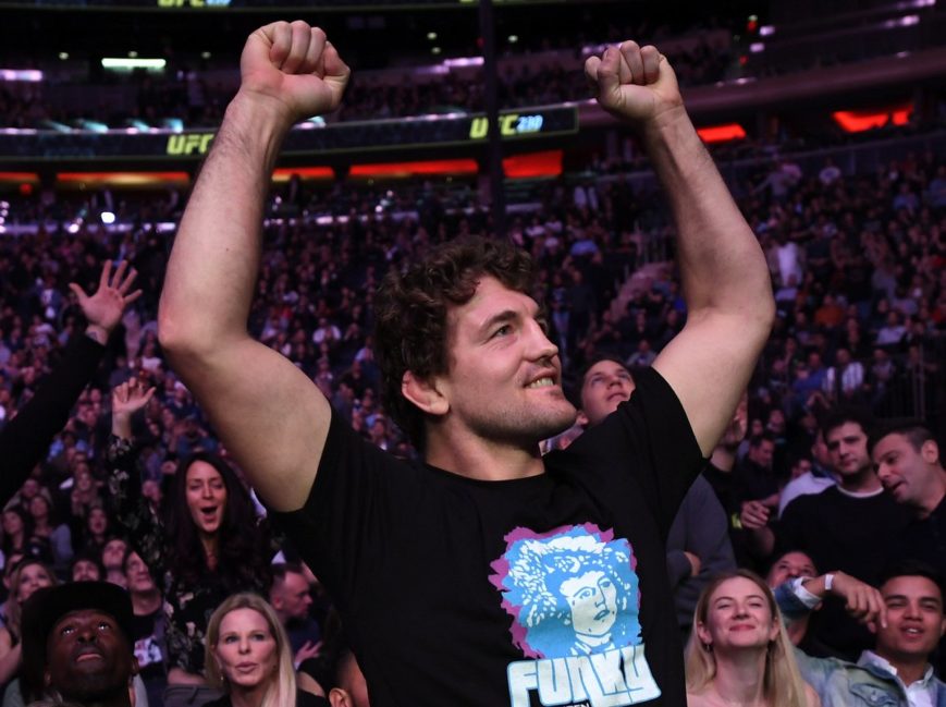 Ben Askren in the UFC crowd