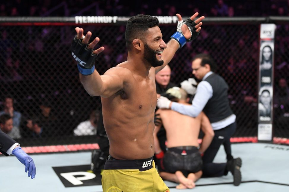 Dhiego Lima celebrates his UFC win in December