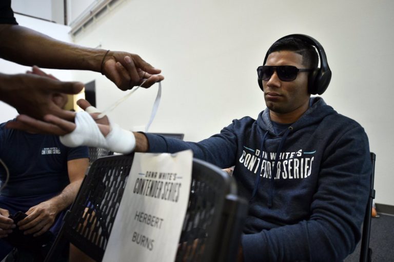 Herbert Burns during the COntender Series