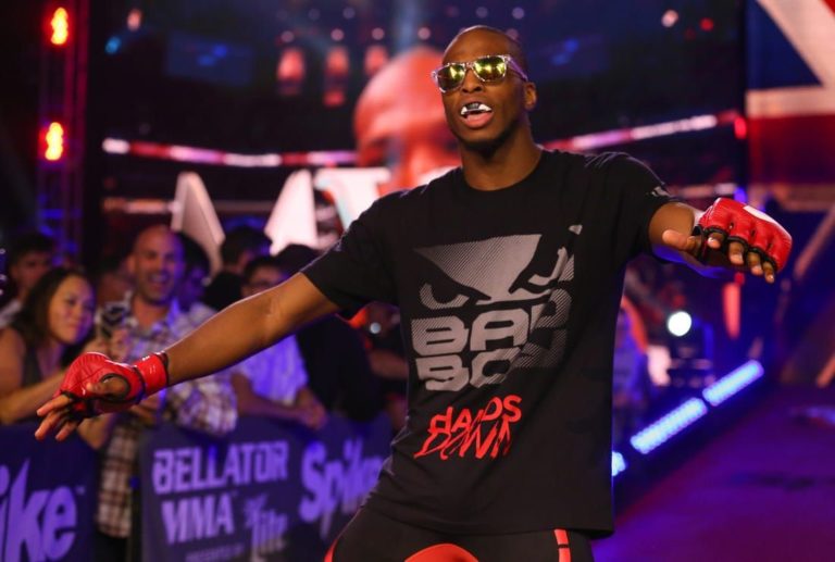 Michael "Venom" Page makes his walk to the Bellator cage