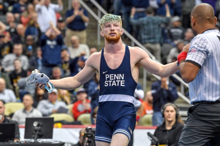 Bo Nickal wrestling for Penn State