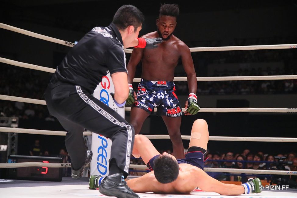 Manel Kape competes at RIZIN 18