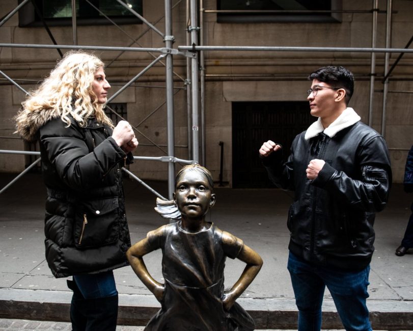 Kayla Harrison and Larissa Pacheco