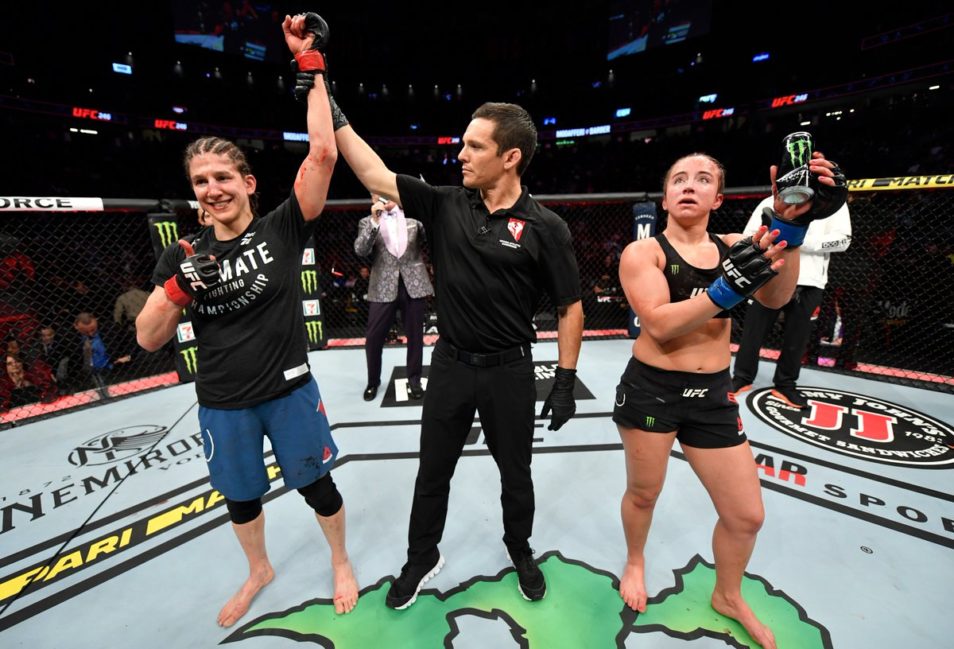 Roxanne Modafferi defeated Maycee Barber at UFC 246