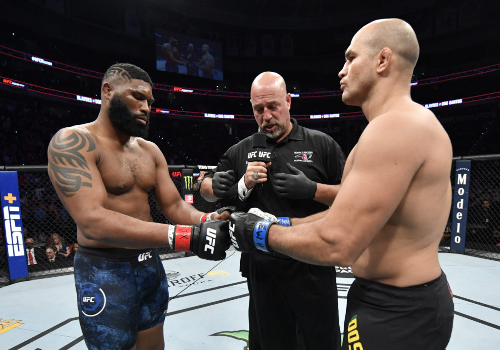 UFC Raleigh Results: Curtis Blaydes earns statement TKO win over Junior Dos Santos 1
