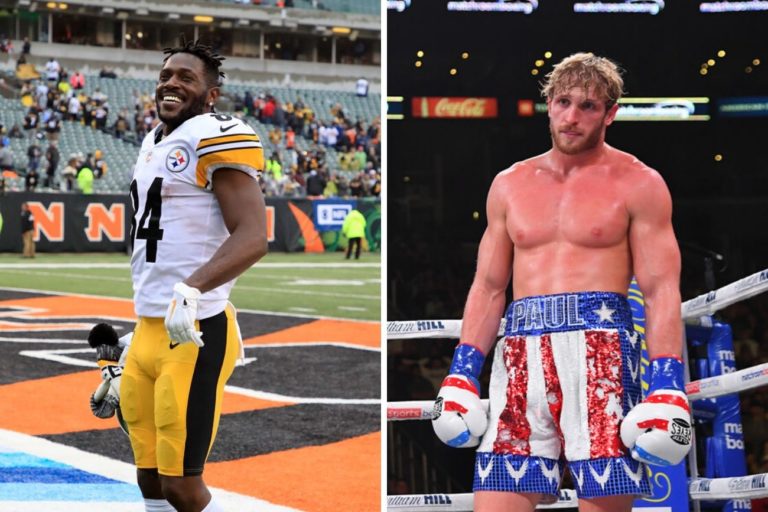 Antonio Brown and Logan Paul