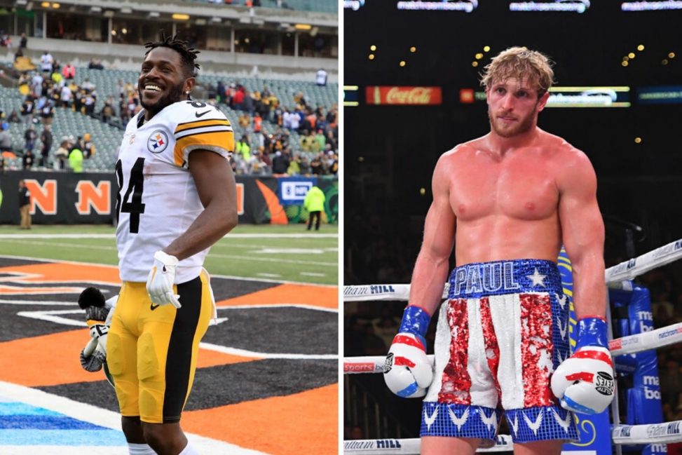 Antonio Brown and Logan Paul