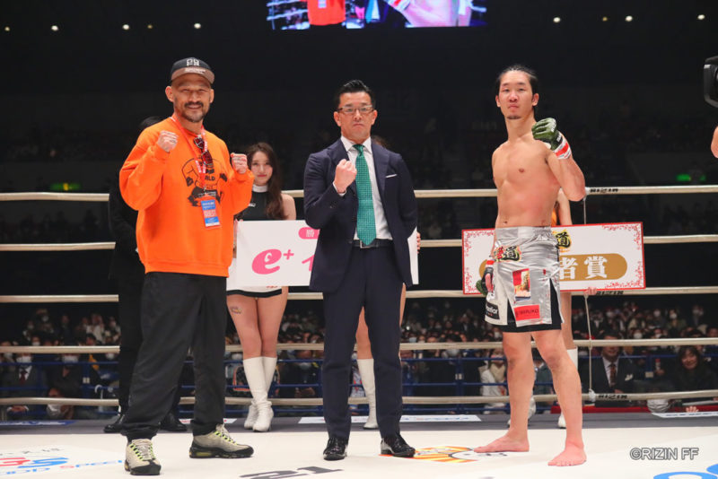 Kotetsu Boku appears at RIZIN 21 to challenge Mikuru Asakura.