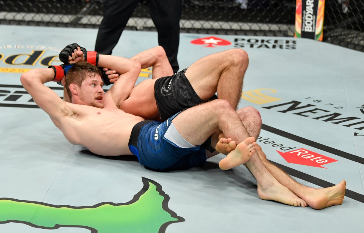 Bryce Mitchell attempts another twister at UFC 249