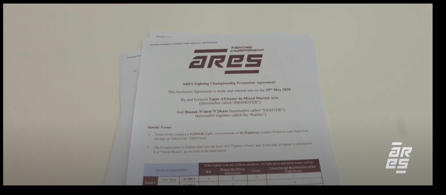 ARES FC fighter pay: Fighter's contract reveals glimpse into promotional purses 2 ARES FC fighter pay: Fighter's contract reveals glimpse into promotional purses 2