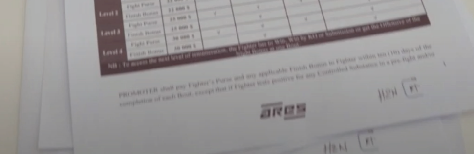 ARES FC fighter pay: Fighter's contract reveals glimpse into promotional purses 6 ARES FC fighter pay: Fighter's contract reveals glimpse into promotional purses 6