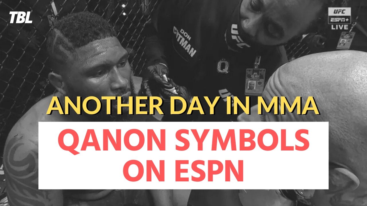 UFC cutman wore QAnon conspiracy symbols during live ESPN event